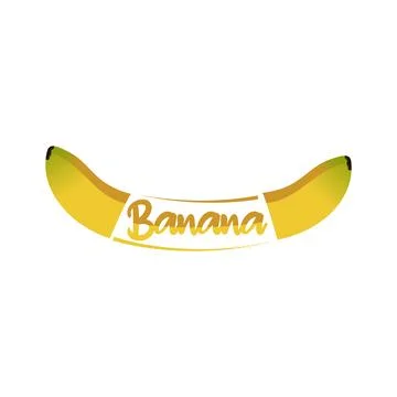 Unique banana logo vector Stock Illustration