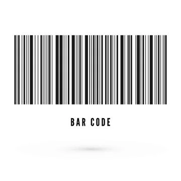 Unique bar code template. Information about product. Vector illustration isol Stock-Illustration