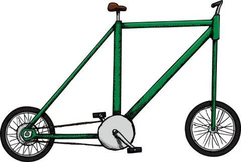 Unique Bicycle Stock Illustration