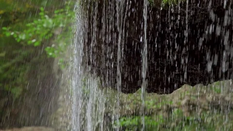 The unique Bigar waterfall full of green moss, Romania 動画素材 141854988