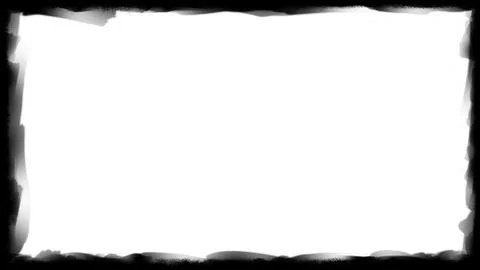 Unique black border or frame on white background 04 Stock Photos