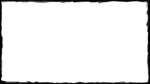 Unique black border or frame on white background 07 Stock Photos