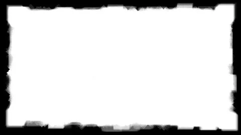 Unique black border or frame on white background 08 Foto stock