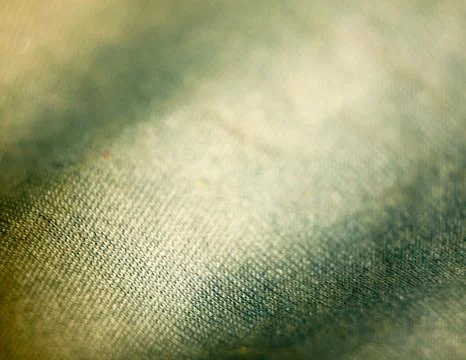 Unique blue and yellow cloth texture macro up close Stock Photos