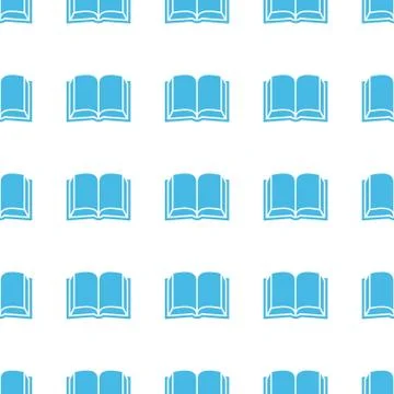 Unique Book seamless pattern Illustrazione stock