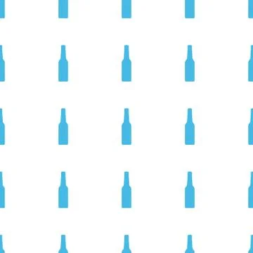 Unique Bottle seamless pattern Illustrazione stock