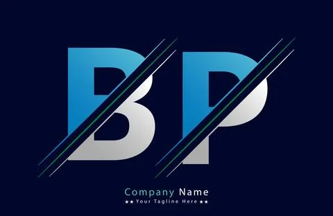 Unique BP letter logo Icon vector template. Stock Illustration