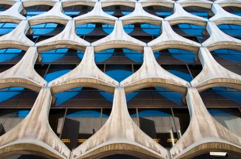 Unique building facade Stock-Fotos