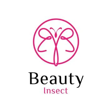 Unique butterfly logo vector design Stock Illustration