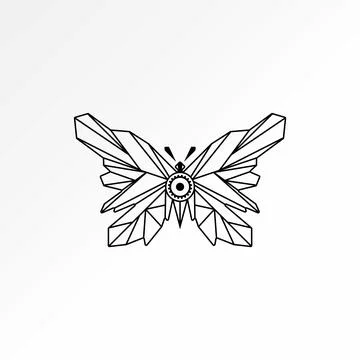 Unique butterfly sketch like automatic robot tech animal insect nature Stock Illustration