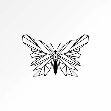 Unique butterfly sketch like robot machine gear tech animal insect nature Stock Illustration