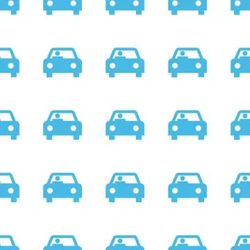 Unique Car seamless pattern Stock Illustration