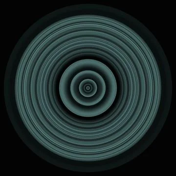 Unique circle texture details 3D design ornament black background Stock Illustration