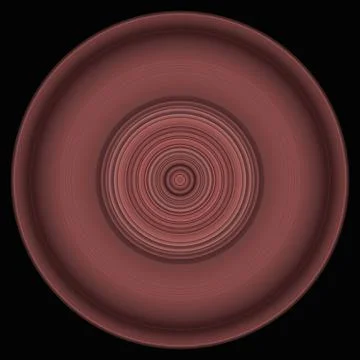 Unique circle texture details 3D design ornament black background Stock Illustration