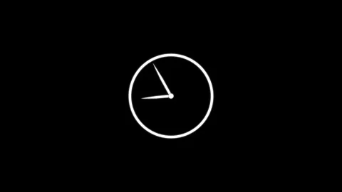 Unique Clock icon, Time lapse. Watch or clock icon animated video Stock Footage 308241564
