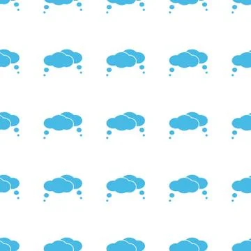 Unique Clouds seamless pattern イラスト素材