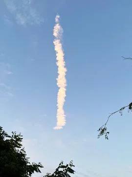 Unique clouds in the sky Foto stock