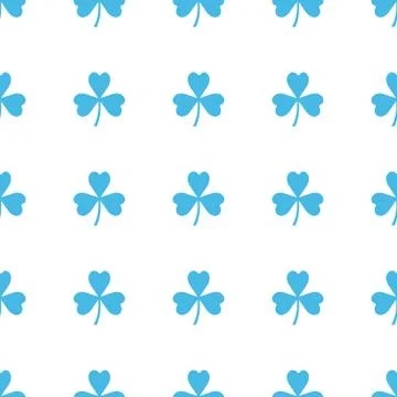 Unique Clover seamless pattern Stock Illustration