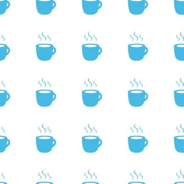Unique Coffee seamless pattern Illustrazione stock