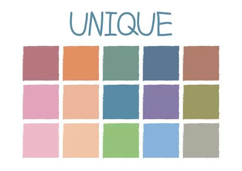 Unique Color Tone 스톡 일러스트
