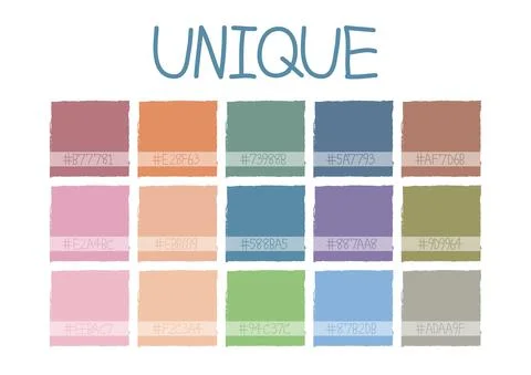 Unique Color Tone 스톡 일러스트