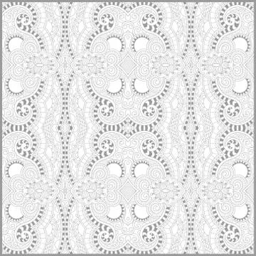 Unique coloring book square page for adults Stock Illustration