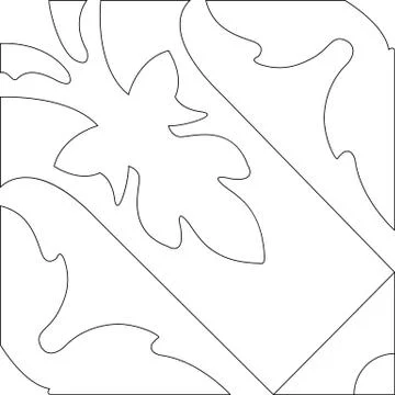 Unique coloring book square page for adults - pattern tile design, joy to old Illustrazione stock