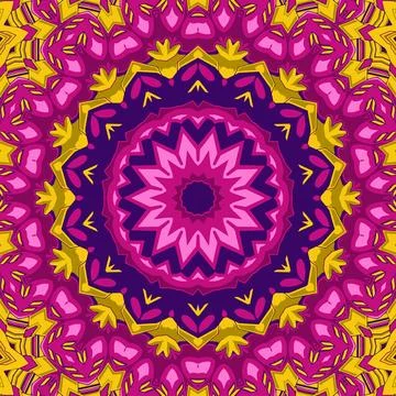 Unique coloring book square page set for adults Stock Illustration