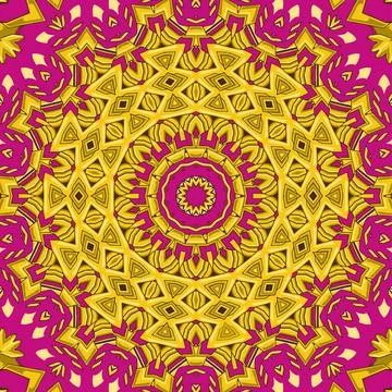 Unique coloring book square page set for adults Stock Illustration