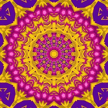 Unique coloring book square page set for adults Stock Illustration