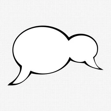 Unique comic speech bubble Stock Illustration
