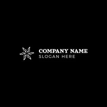 Unique Company Vector Logo Design Abstract Art EPS10 Stock Illustration