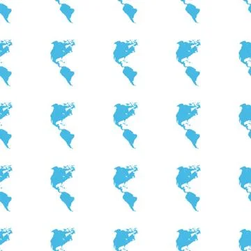 Unique Continental Americas seamless pattern Illustrazione stock