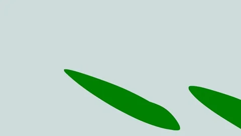 A unique curving green screen transition using abstract shapes to create Stock Footage 301387272