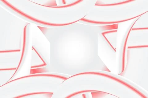 Unique decorative 3d gradient white color abstract style with wavy style 库存插图
