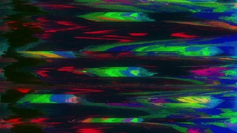 Unique Design Abstract Digital Animation Pixel Noise Glitch Error Video Damage Stock Footage 80261103