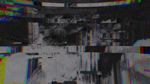 Unique Design Abstract Digital Animation Pixel Noise Glitch Error Video Damage Stock Footage 80385682