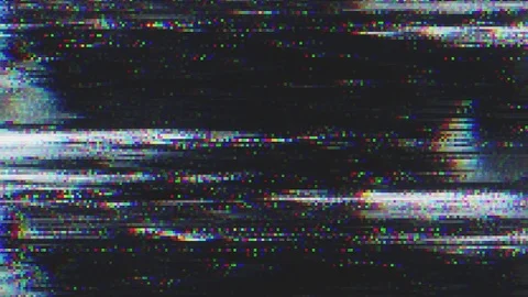 Unique Design Abstract Digital Animation Pixel Noise Glitch Error Video Damage Stock Footage 83275763