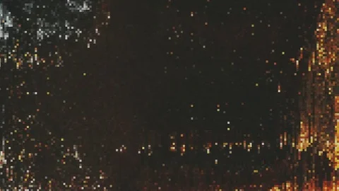 Unique Design Abstract Digital Animation Pixel Noise Glitch Error Video Damage Stock Footage 83844318