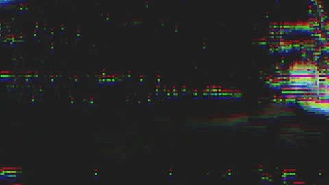 Unique Design. Abstract Digital Animation. Pixel Noise Glitch Error Video Damage Stock Footage 83859364