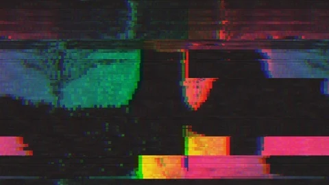 Unique Design. Abstract Digital Animation. Pixel Noise Glitch Error Video Damage Stock Footage 85612748