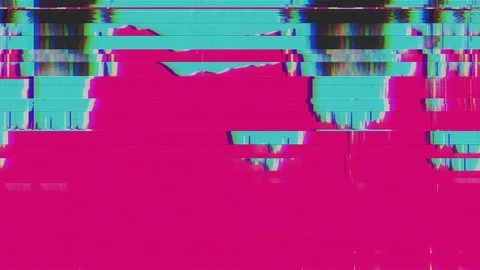 Unique Design. Abstract Digital Animation. Pixel Noise Glitch Error Video Damage Stock Footage 86420406