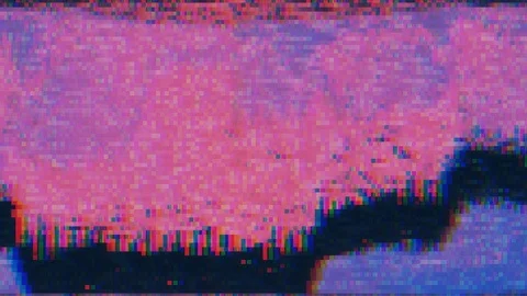 Unique Design. Abstract Digital Animation. Pixel Noise Glitch Error Video Damage Stock Footage 86611380