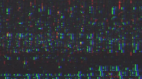 Unique Design. Abstract Digital Animation. Pixel Noise Glitch Error Video Damage Stock Footage 87565097