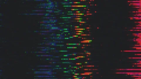 Unique Design. Abstract Digital Animation. Pixel Noise Glitch Error Video Damage Stock Footage 87710623