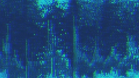 Unique Design. Abstract Digital Animation. Pixel Noise Glitch Error Video Damage Stock Footage 88444419