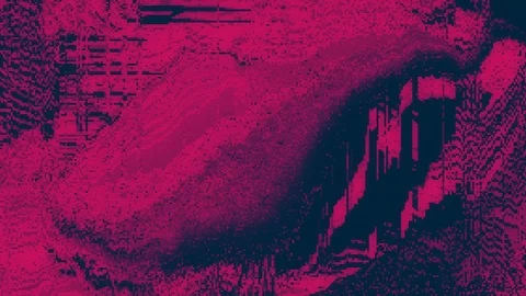 Unique Design. Abstract Digital Animation. Pixel Noise Glitch Error Video Damage Stock Footage 89233555