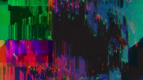 Unique Design. Abstract Digital Animation. Pixel Noise Glitch Error Video Damage Stock Footage 90056981
