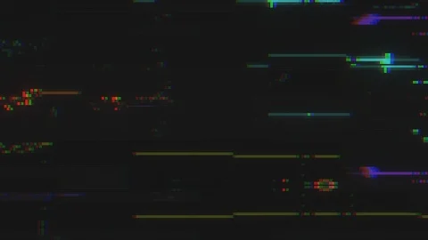 Unique Design. Abstract Digital Animation. Pixel Noise Glitch Error Video Damage Stock Footage 91096659