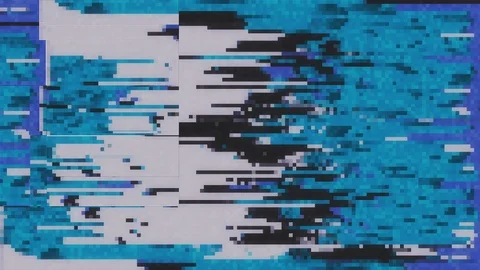 Unique Design. Abstract Digital Animation. Pixel Noise Glitch Error Video Damage Stock Footage 91144782